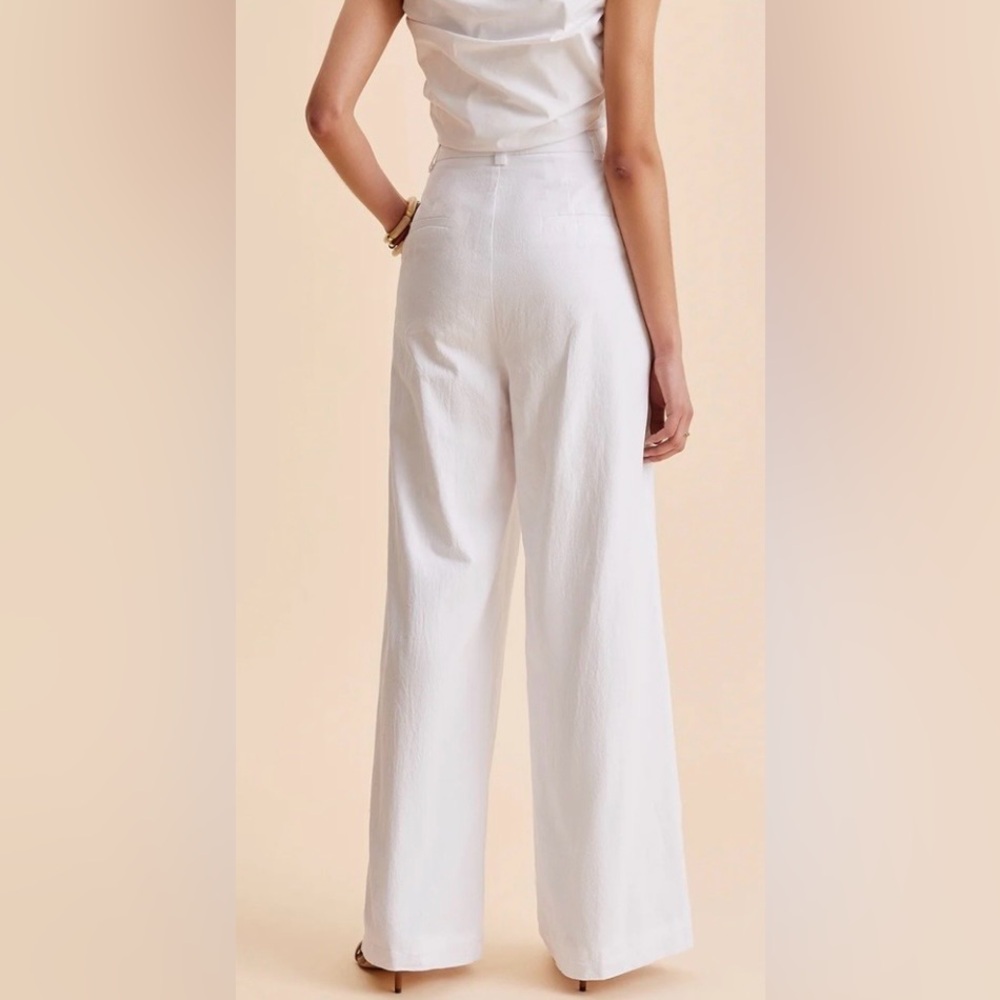 436. Commense Wide Leg White High-Rise Pants. NWT! - Picture 2 of 8